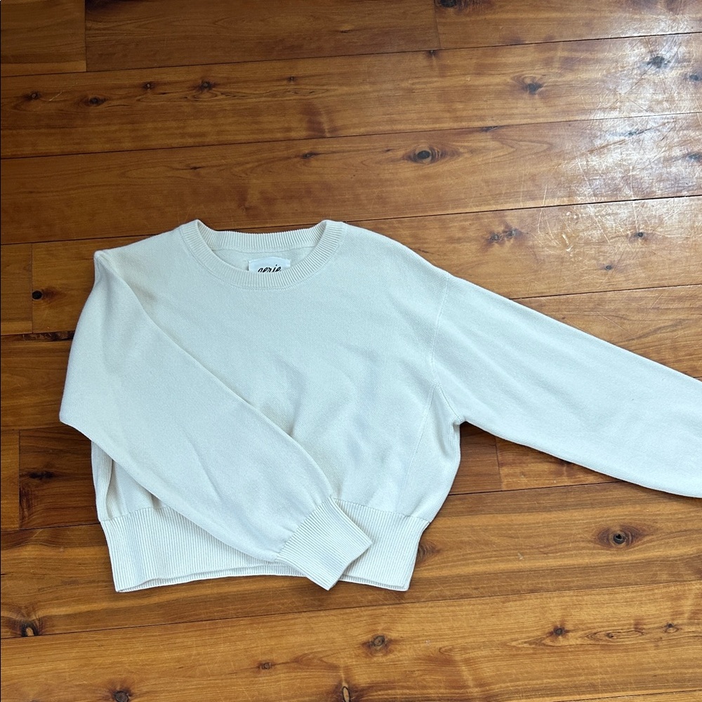 Aerie Cream Knit Top
